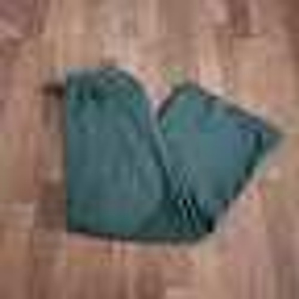 Wild Fable Forest Green Wide Leg Fleece Sweatpants Raw Hem Medium 800
